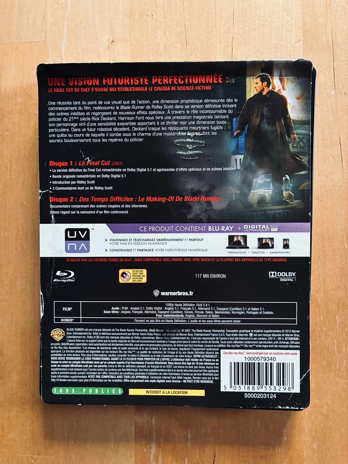 Steelbook Blu-ray DVD Blade Runner de Ridley Scott. – photo 2